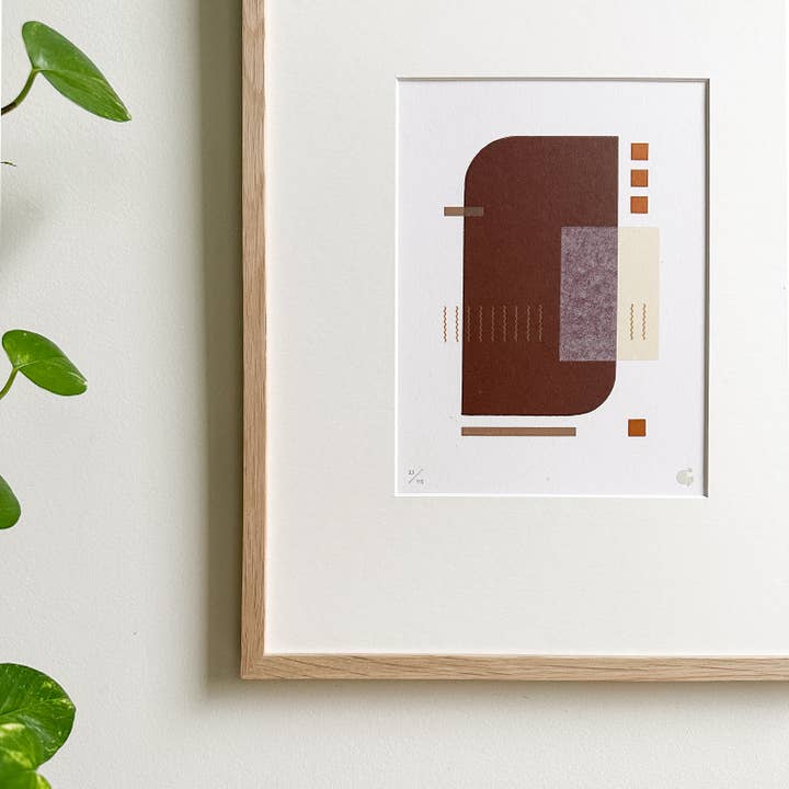 Balades hivernales, étude II, 6 x 8 po pour la vente par Gingerly Press