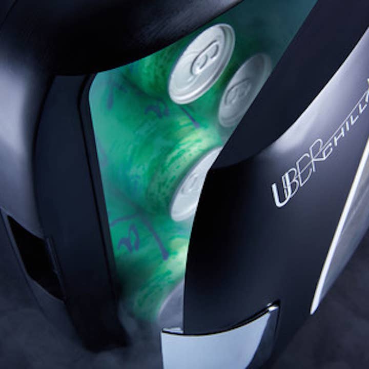 Uber Appliance – Mini frigorífico/frigorífico portátil por atacado – 12 Can Mini Geladeira Pessoal Uber Appliance Uber Chill1