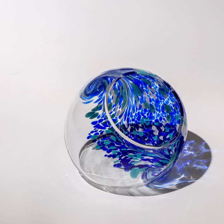 ApricotMint - Wholesale Terrarium - 7" Hand Blown Art Glass Terrarium