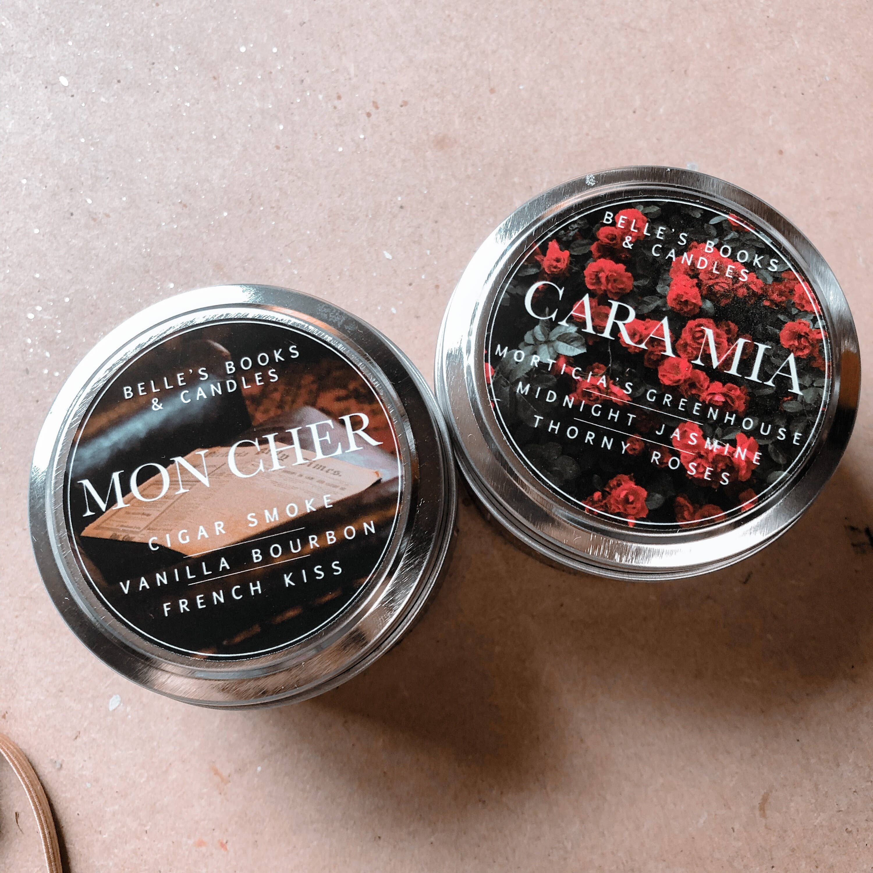 Belle's Books & Candles - Wholesale Jar/filled candle - Mon Cher Coconut Soy Candle | Bourbon Candle2