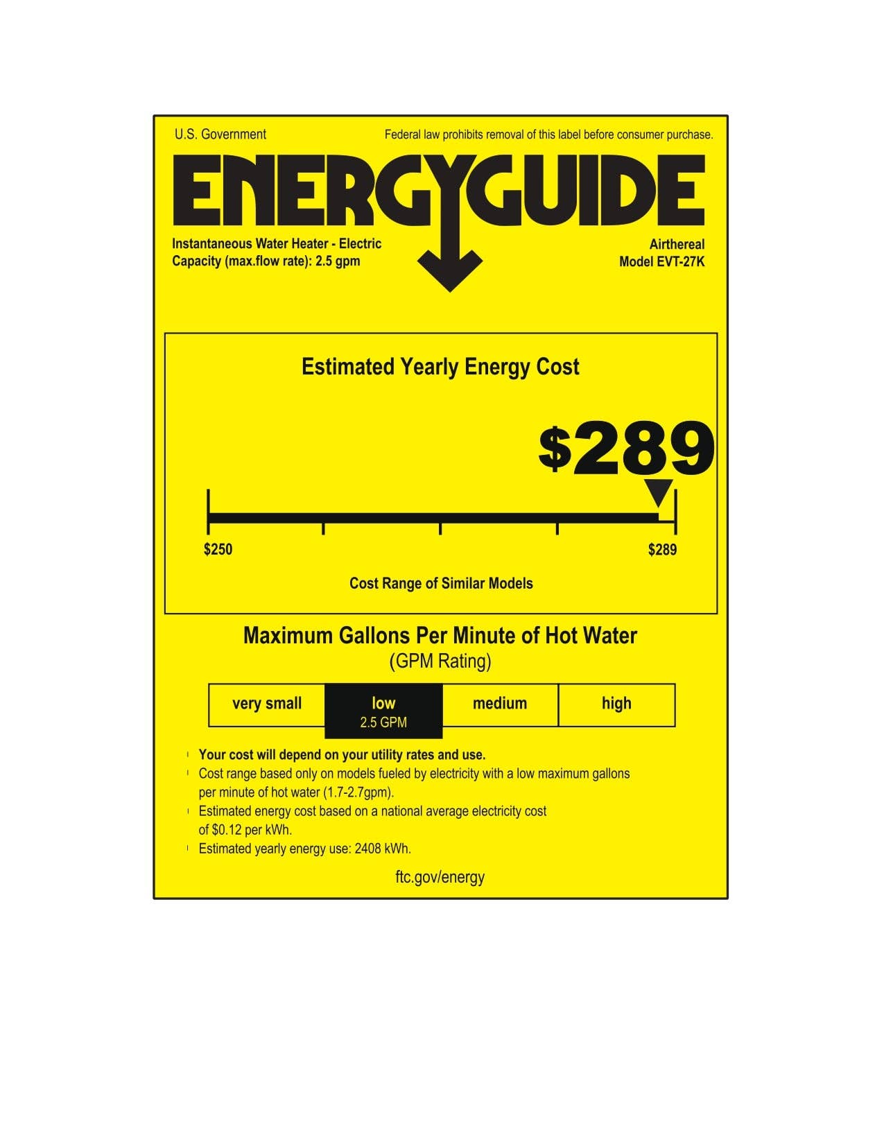 Airthereal - Vendita all'ingrosso Elettrodomestici da cucina - Scaldabagno Elettrico Senza Serbatoio13