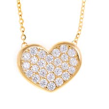 Colar Prata Love Collection - Heart Zirconias for wholesale by ARTE NOVA