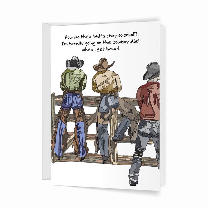 Cowboy Butts for wholesale by Crawford Sisters Card Co., LLC