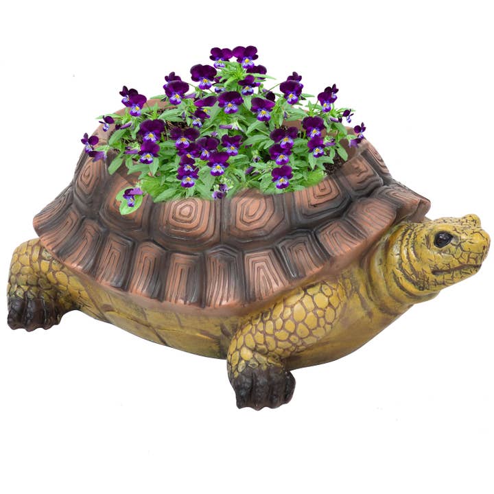 Sunnydaze Decor - Wholesale Plant Pot - 11 in Teddy the Tortoise Indoor/Outdoor Garden Planter