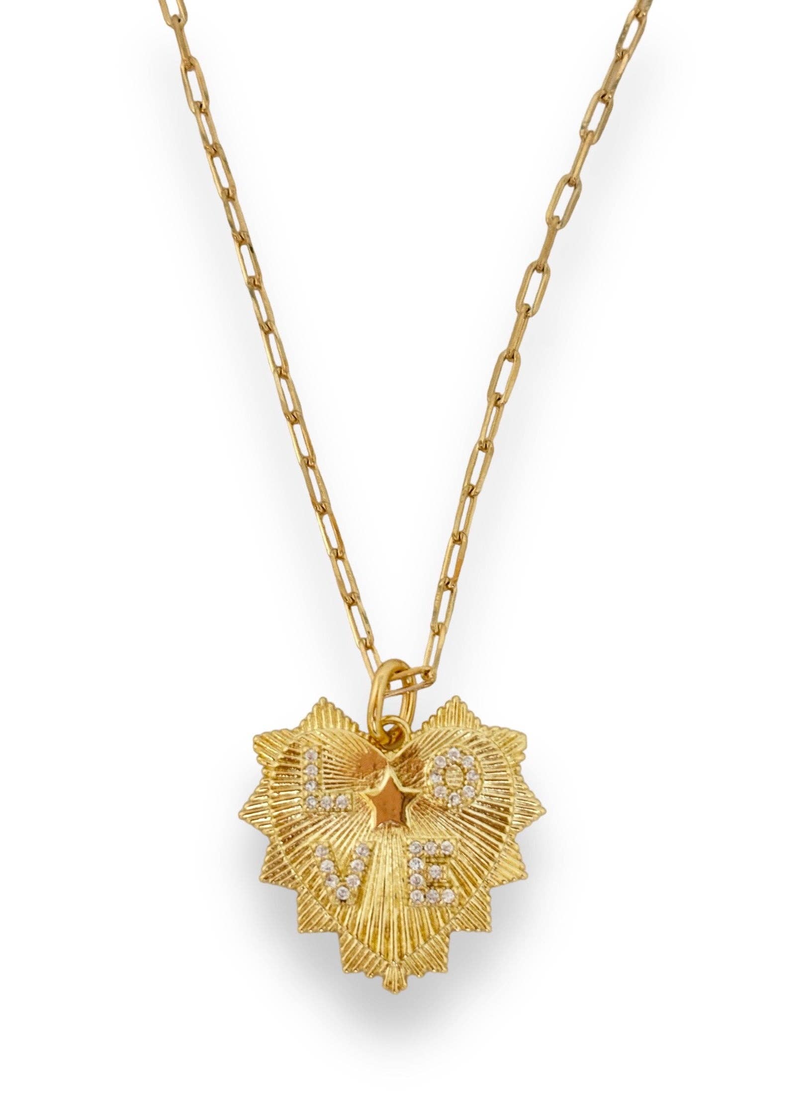 Shiver + Duke - Wholesale Individual Charm/Pendant - Love Heart Pave Pendant - Charm BAR1