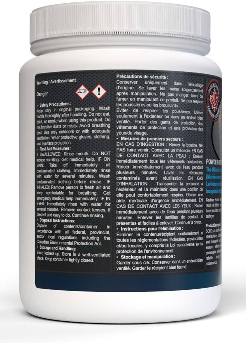 atomsbio - Venta al por mayor Limpiador multiusos - Sólido | Limpiador en Polvo para Utensilios de Cocina de Acero Inoxidable | Sin Cáusticos | Limpiador de Alta Resistencia para Ollas, Sartenes y Equipos de Cervecería | 1Kg1