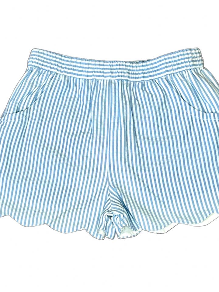 Seersucker Girls Shorts for wholesale by Maddie & Connor Co.