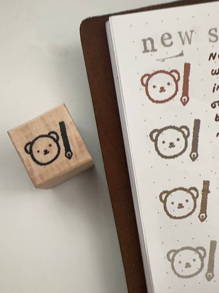 Bjørn & Pen Træstempel for engroshandel hos Bloom Paper Studio