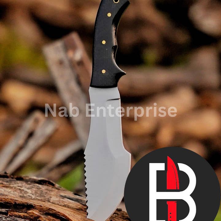 Bravohandicrafts - Wholesale Knife Set - 10" Custom Handmade Tracker Hunting Knife Camping Knives. 15
