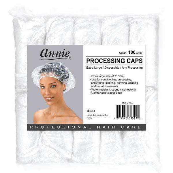 Annie International, Inc. - Wholesale Hair Towel/Wrap - Annie Processing Caps XL 100Pc Clear