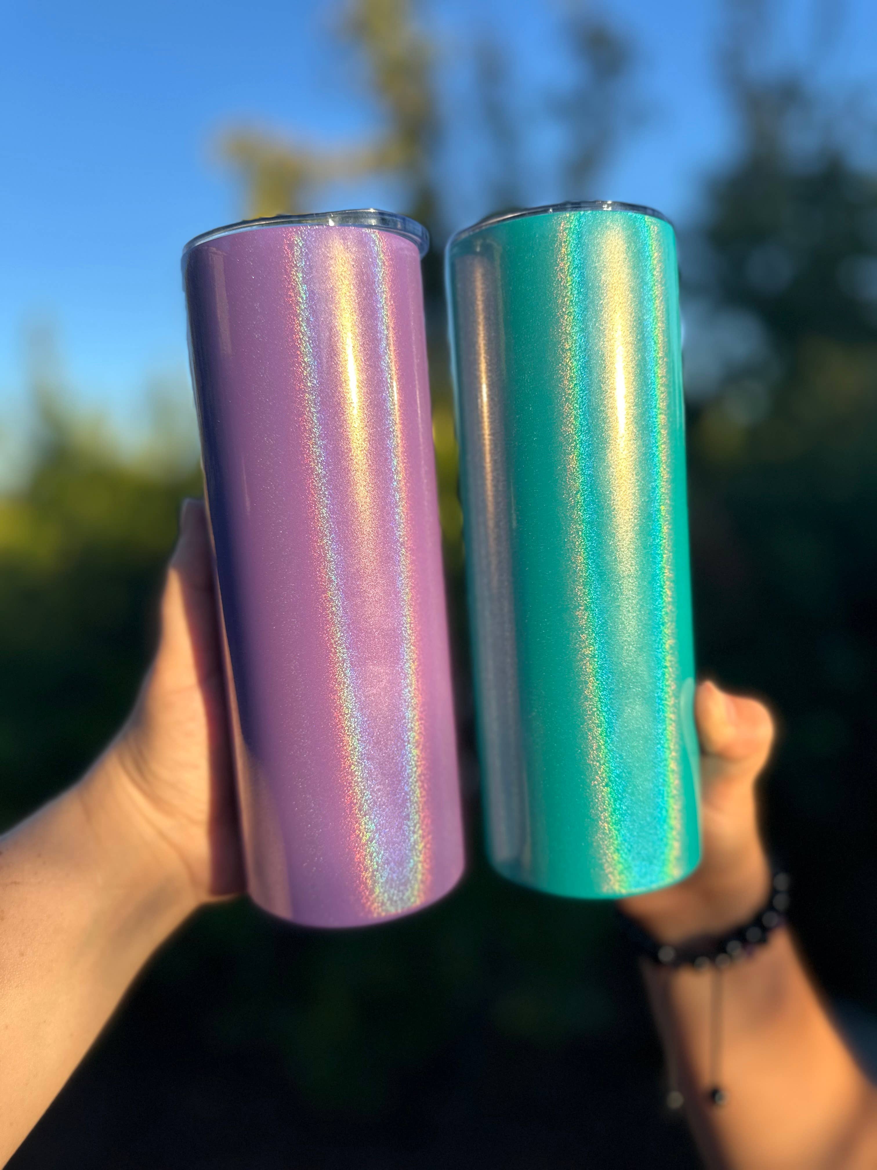 Sayers & Co. - Vente Gourde/bouteille isotherme - Gobelets fins pailletés 20 oz pour sublimation6