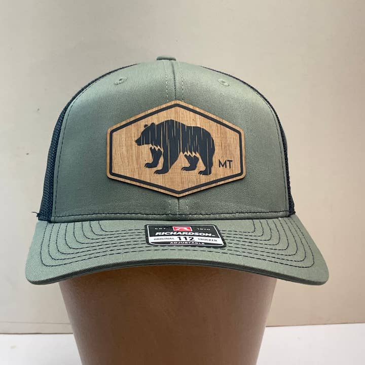 Berenkersenhout Flexwood Richardson Trucker Pet voor wholesale door Last Best Supply Co