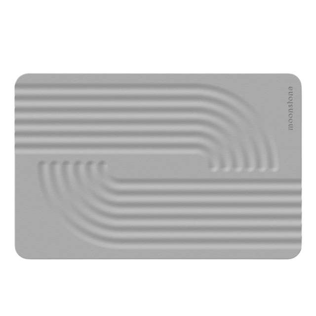 TAPIS DE BAIN EN DIATOMITE TERRA OLA GRIS NUAGE pour la vente par moonstone