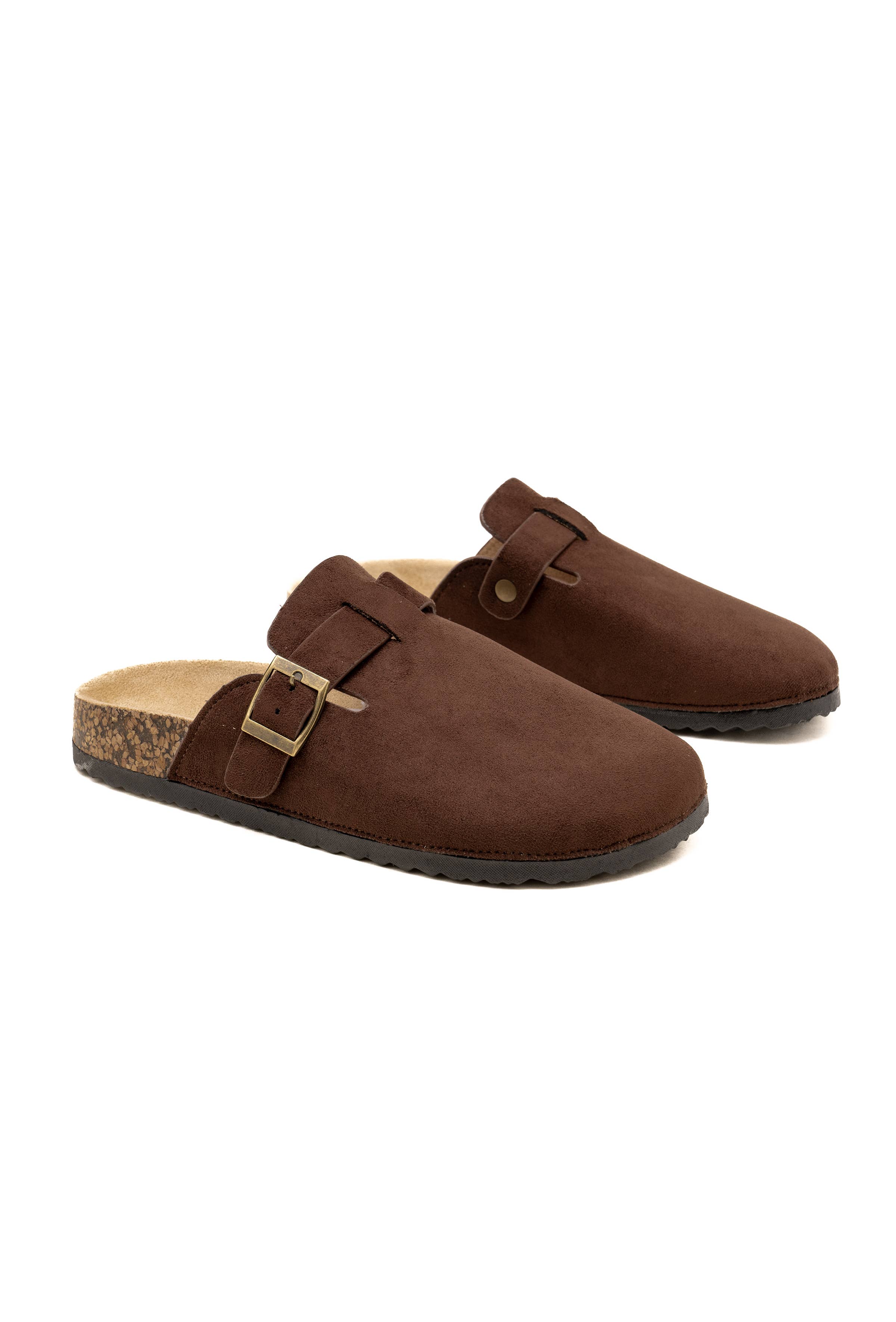 C'M PARIS - Wholesale Mules - Women's - Classic Suedette Mule with Buckle 211017