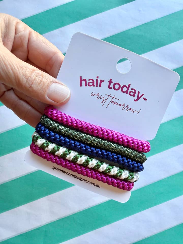 Hair Elastics Pack - JellyBean for wholesale by Greenwood Designs