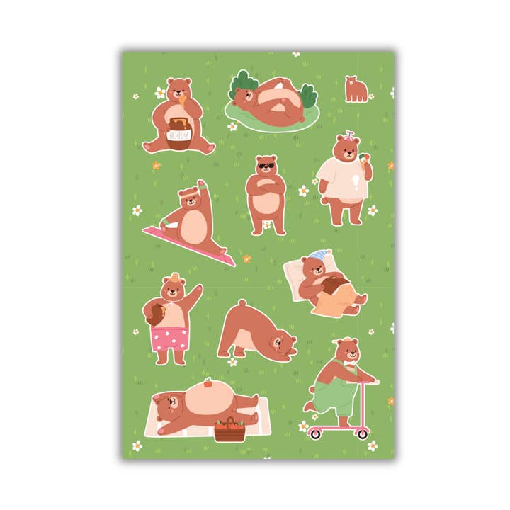 Piquenique Urso de Peluche por atacado de Four Bears Sticker Club