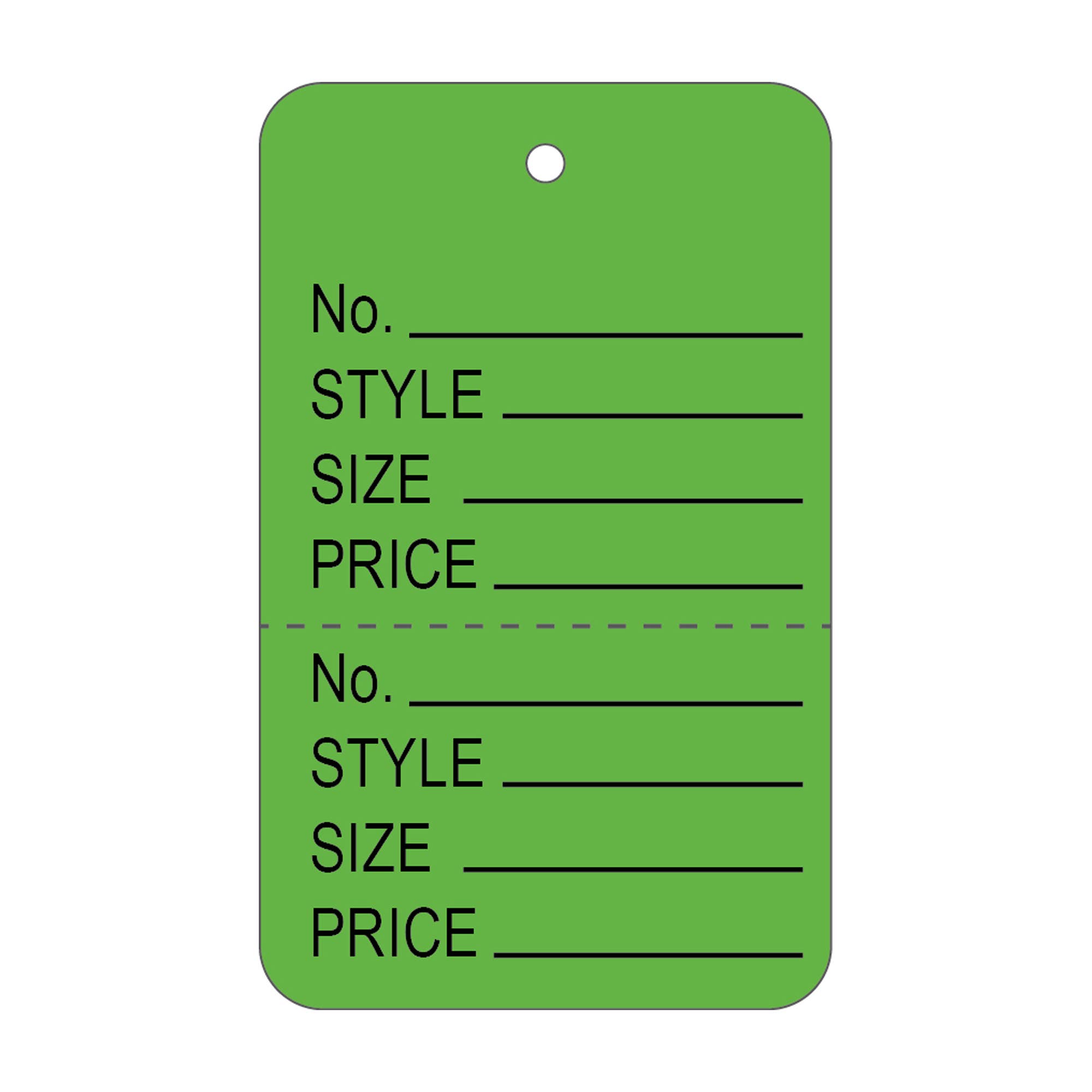 Suburban Sales - Wholesale Gift Tag - Large 2-Part Retail Tags 1,000pcs/box5