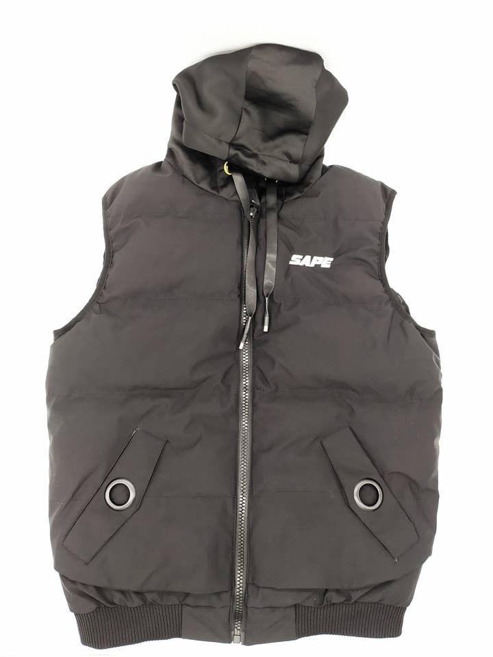 Sape Ärmlös Vadderad Jacka Svart för wholesale av Sape