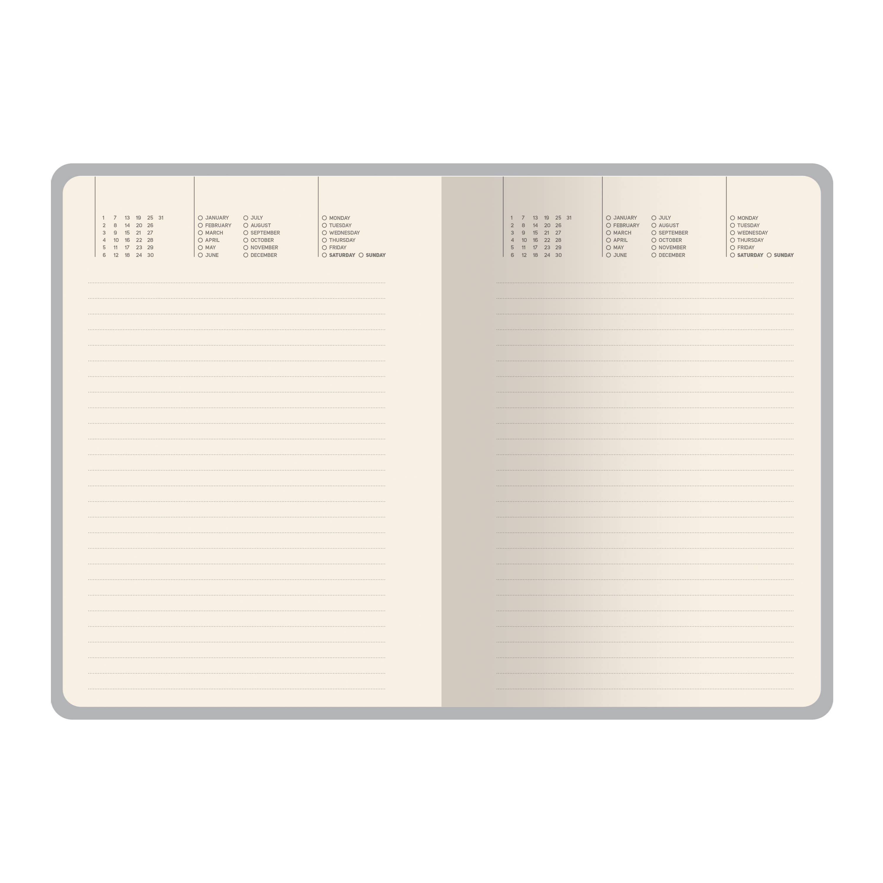 BV by Bruno Visconti - Wholesale Planner - A6 Vegan Leather  Daily Planner Planner - Forest Flowers4