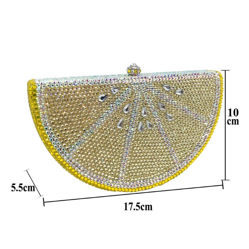 Blue Lemon Rhinestone Evenning Bag HB1664 for wholesale on Faire2