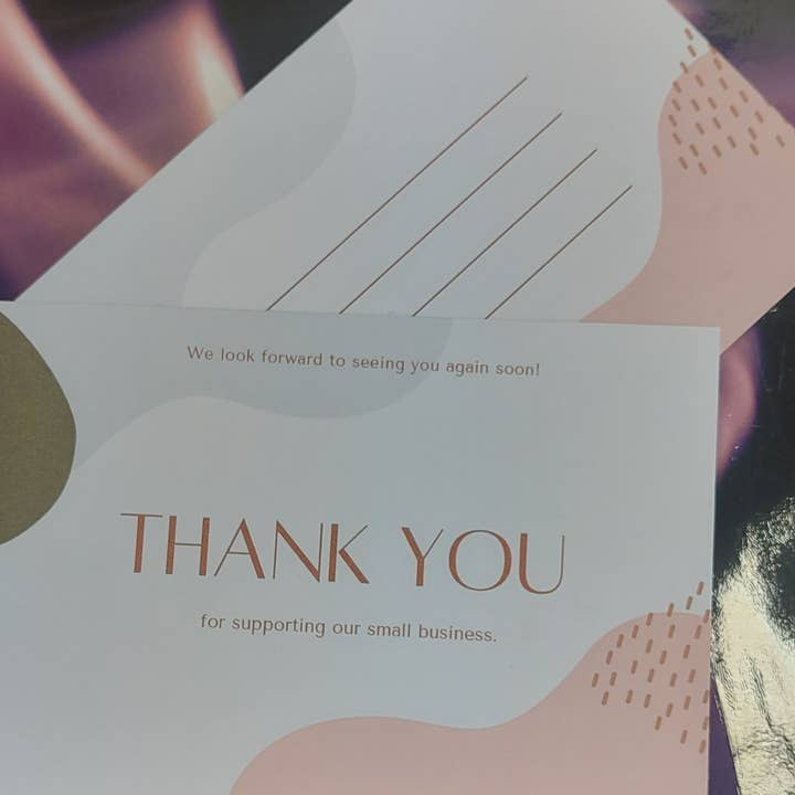 T S Business Cards and Labels - Wholesale Thank You Card - Thank You Cards