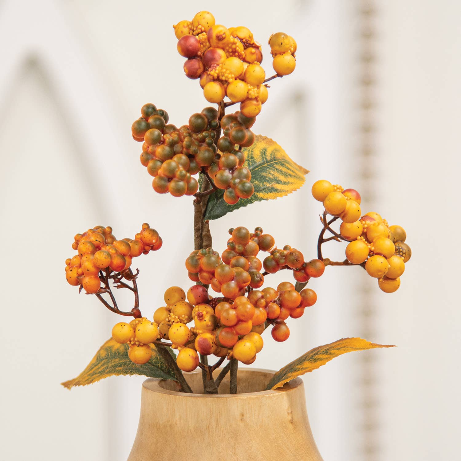 Saybrook Lane - Wholesale Artificial Flowers - Bittersweet Berry Cluster Spray, 16"2