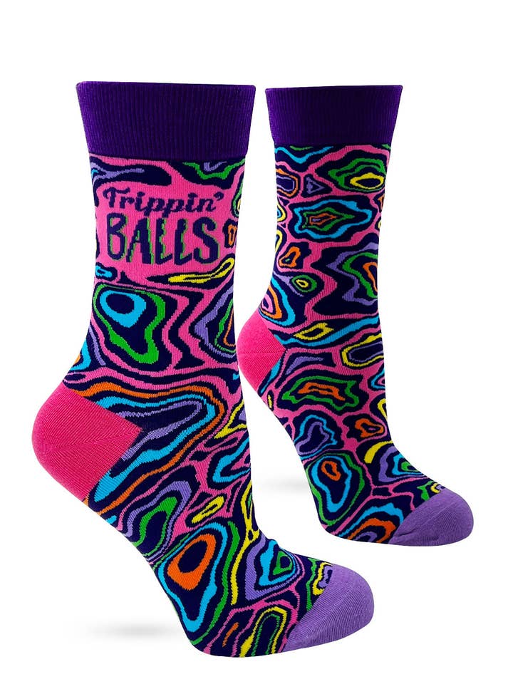 Fabdaz - Venta al por mayor Calcetines - Mujer - Calcetines redondos Trippin' Balls para mujer