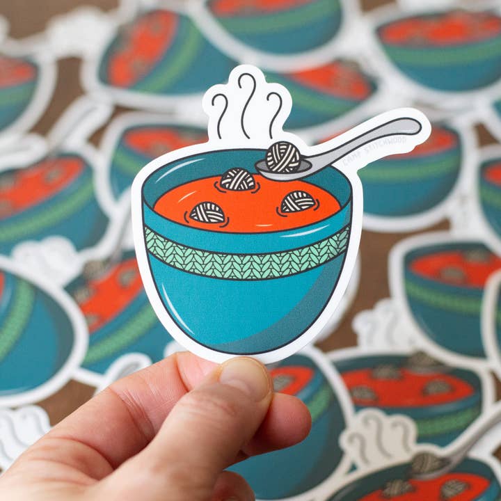 Camp Stitchwood - Wholesale Sticker - Yarn Ball Soup Sticker1