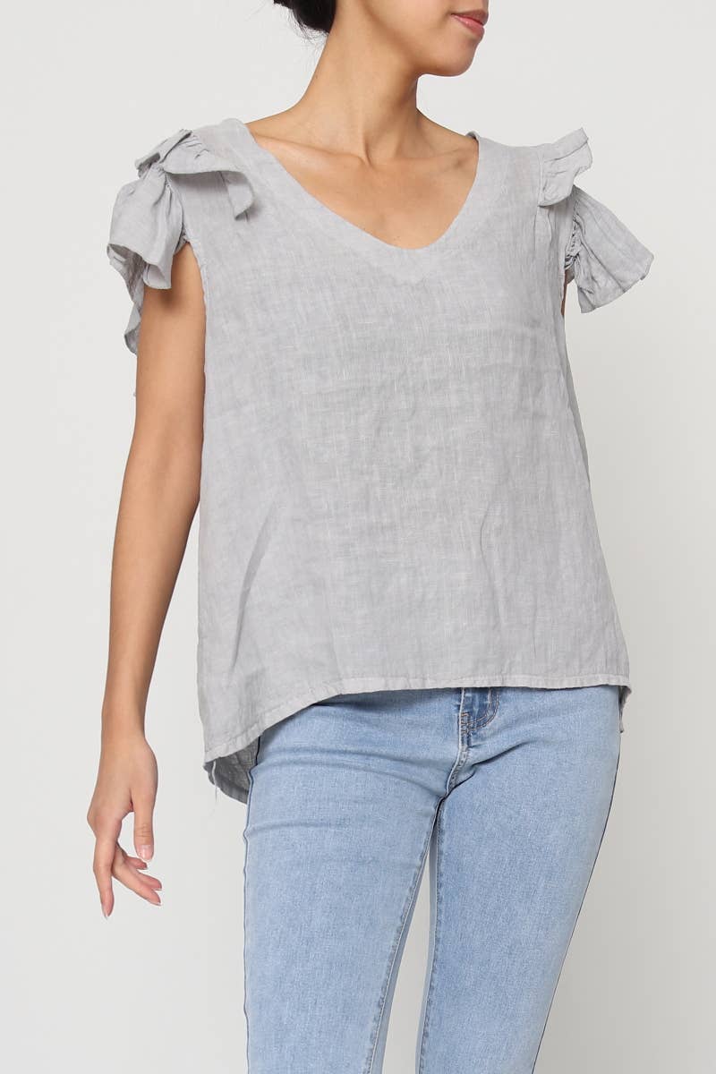LÉA & LUC - Wholesale Blouse - Women's - 100% Linen Blouse REF. 1201921