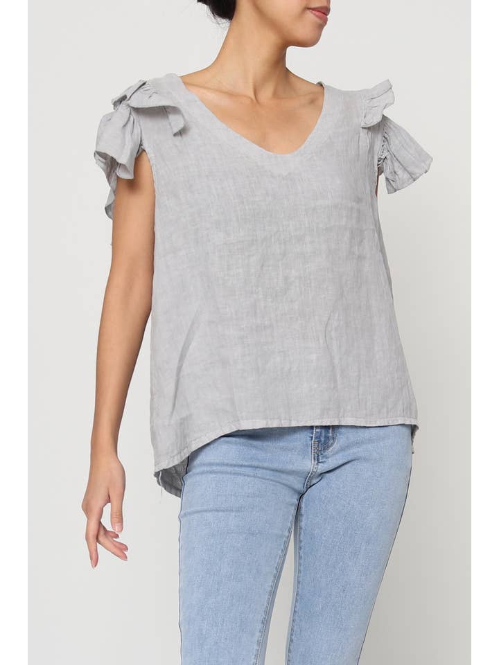 LÉA & LUC - Wholesale Blouse - Women's - 100% Linen Blouse REF. 1201921