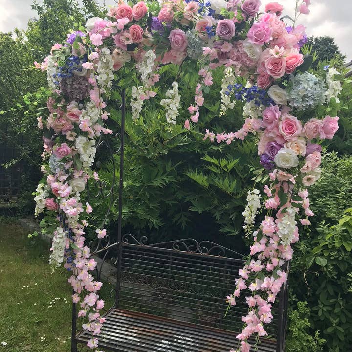 IVY CRUZ - Wholesale Bunting/Garland - Pastel Flower Garland, Floral Garland, Wedding Garland