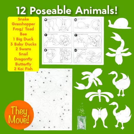 EyeConnect Crafts - Wholesale DIY Craft Kit - Kids - 3D Tunnel Book: POND (Deluxe Size)3