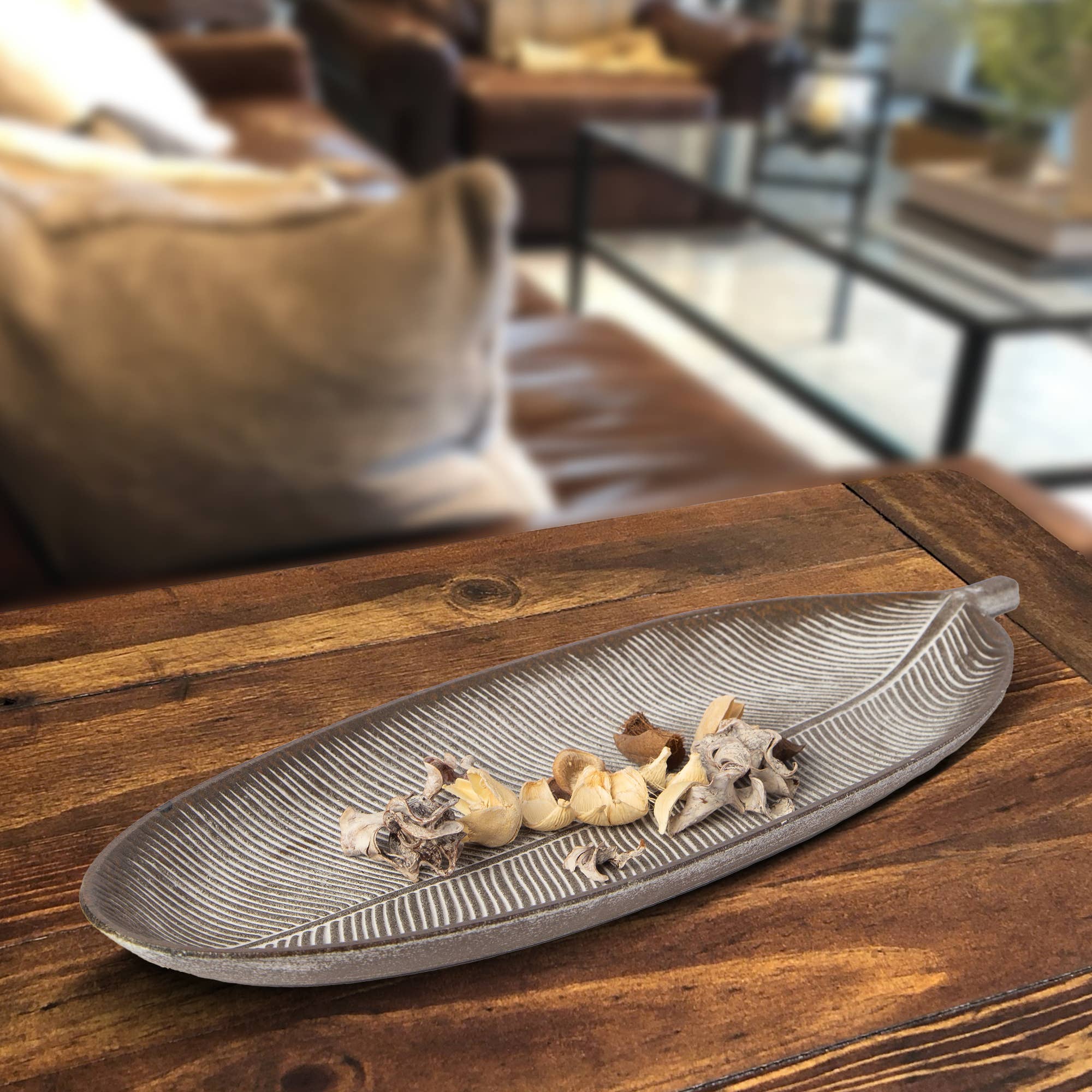 Porto Boutique - Wholesale Decorative Tray - Decorative Tray – Long Leaf Wood Tray8