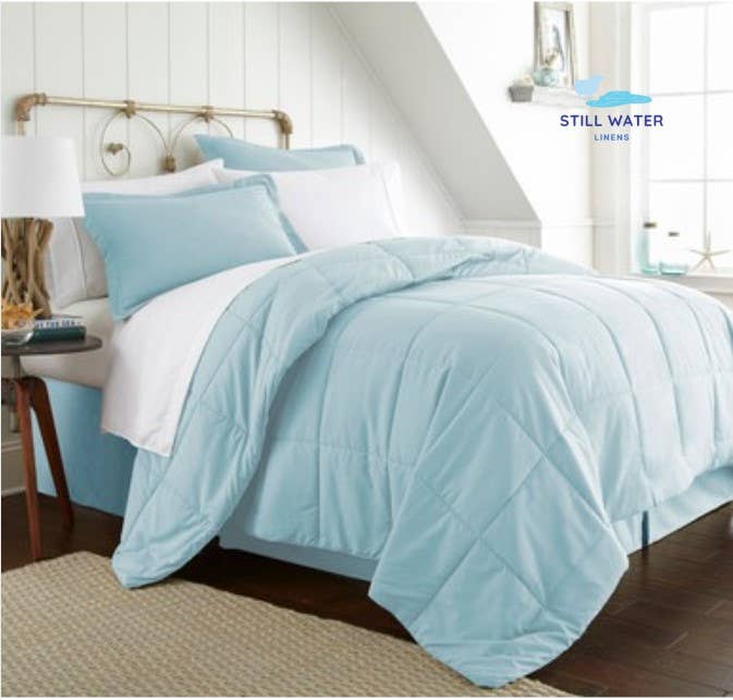 Still Water Linens - Wholesale Bedding Set - 8-Piece Bed in a Box 1