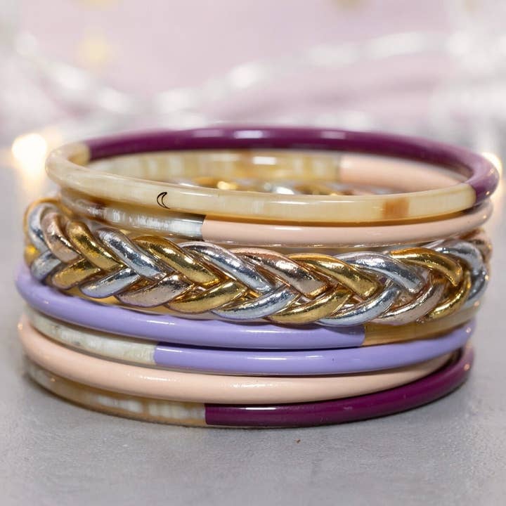 JolieJulie-MaLune-VentiLLo - Wholesale Bangle Bracelet - Chocolate Horn Bracelet No.30 - 3mm3