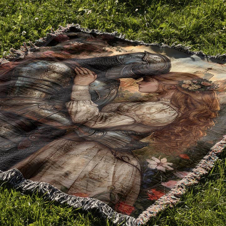 MagicMerchEmporium - Wholesale Throw Blanket - Romantic Medieval Woven Throw Blanket2