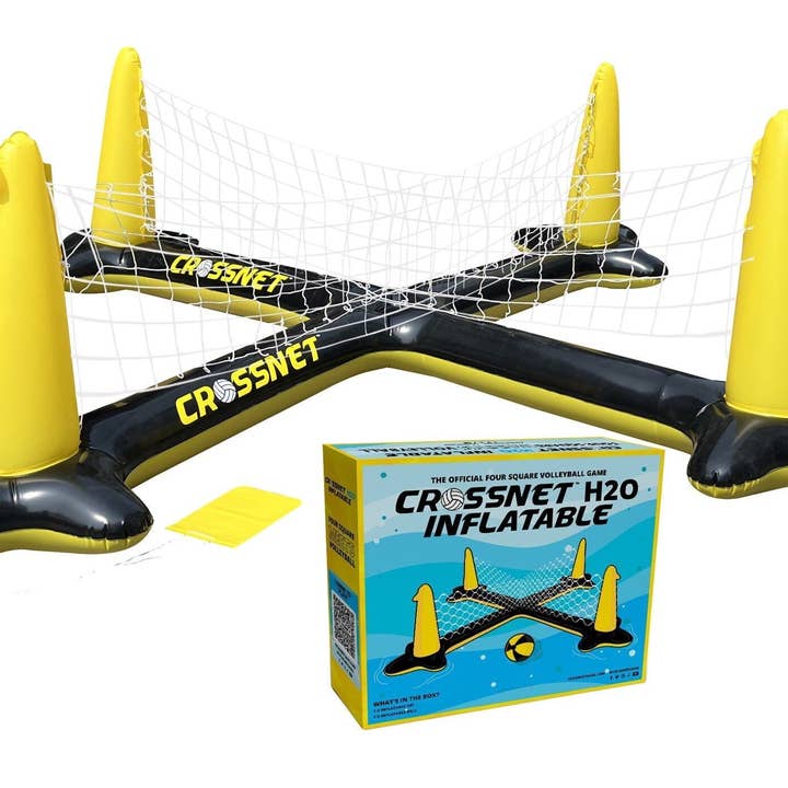 CROSSNET 4-Way Inflatable Volleyball Net for wholesale by CROSSNET