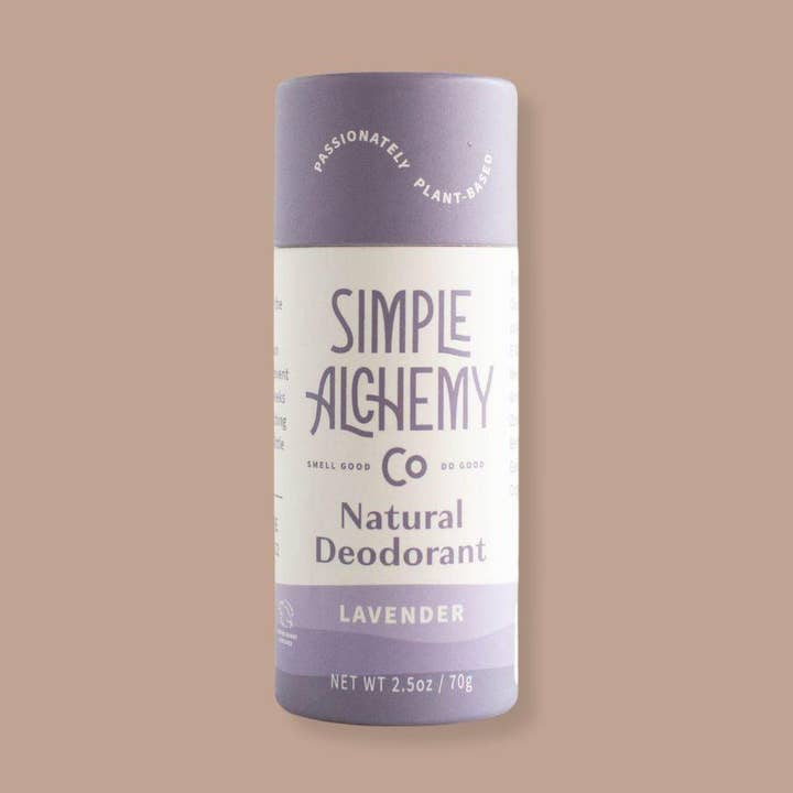 Lavender Natural Deodorant for wholesale by Simple Alchemy Co