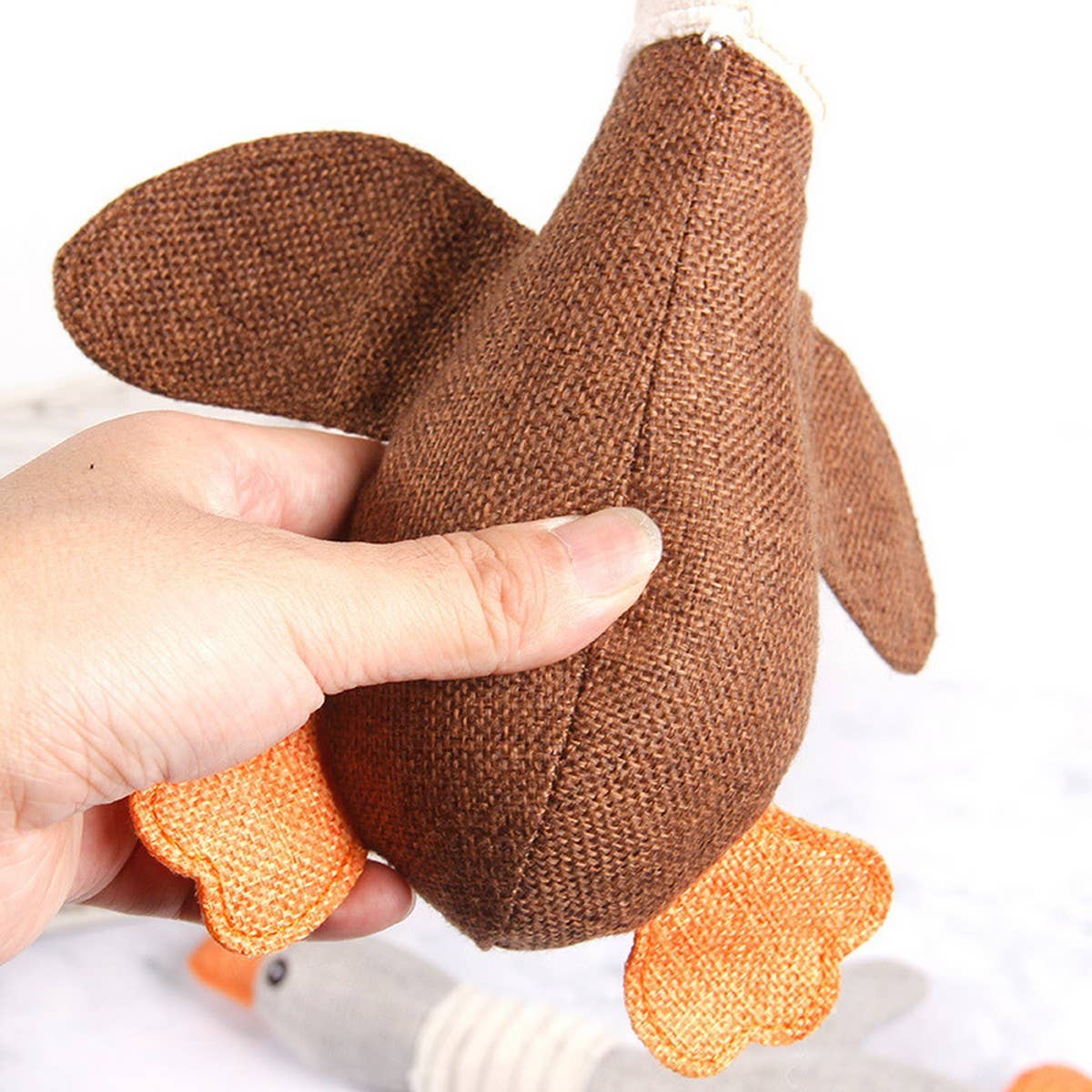 PAWPAWwholesale - Wholesale Pet Plush Toy - Dog - Wholesale Durable Plush Pet Toy – Burlap Goose_CWMM53588
