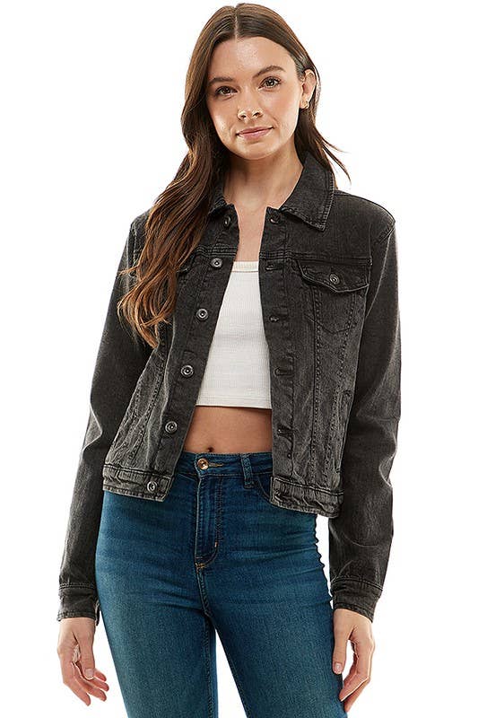 patrol jeans - Wholesale Denim Jacket - Women's - Plus Size Spandex  Ladies  Casual Denim Jacket5