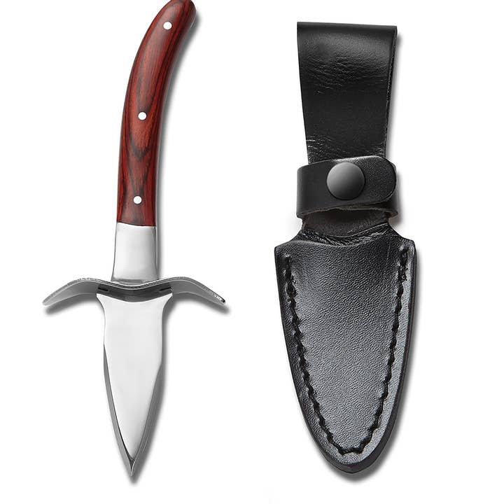 Fox Run Brands - Wholesale Kitchen/Utility Knife - Outset Oyster Knife with Pouch Set, 1.75" x 2.5" x 7.25"