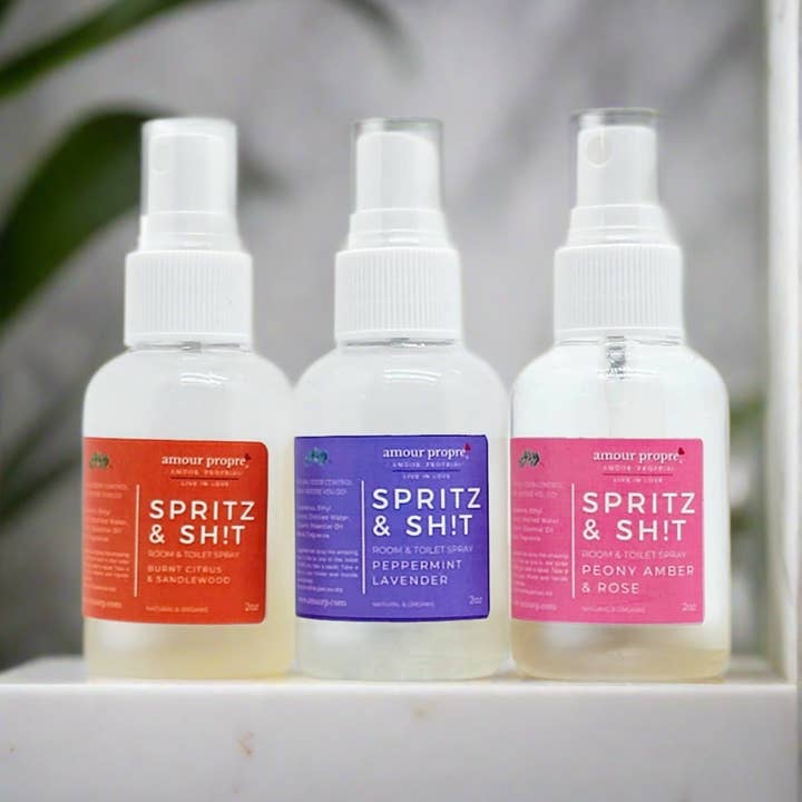 Spritz & Sh!t Minis de Spray pour Salle de Bain pour la vente par Amour Propre