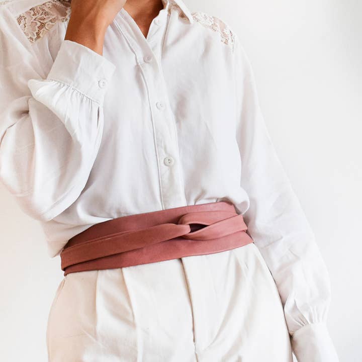 ADA Collection Belts - Wholesale Belt - Women's - Wrap Belt - Cinder Rose - OS