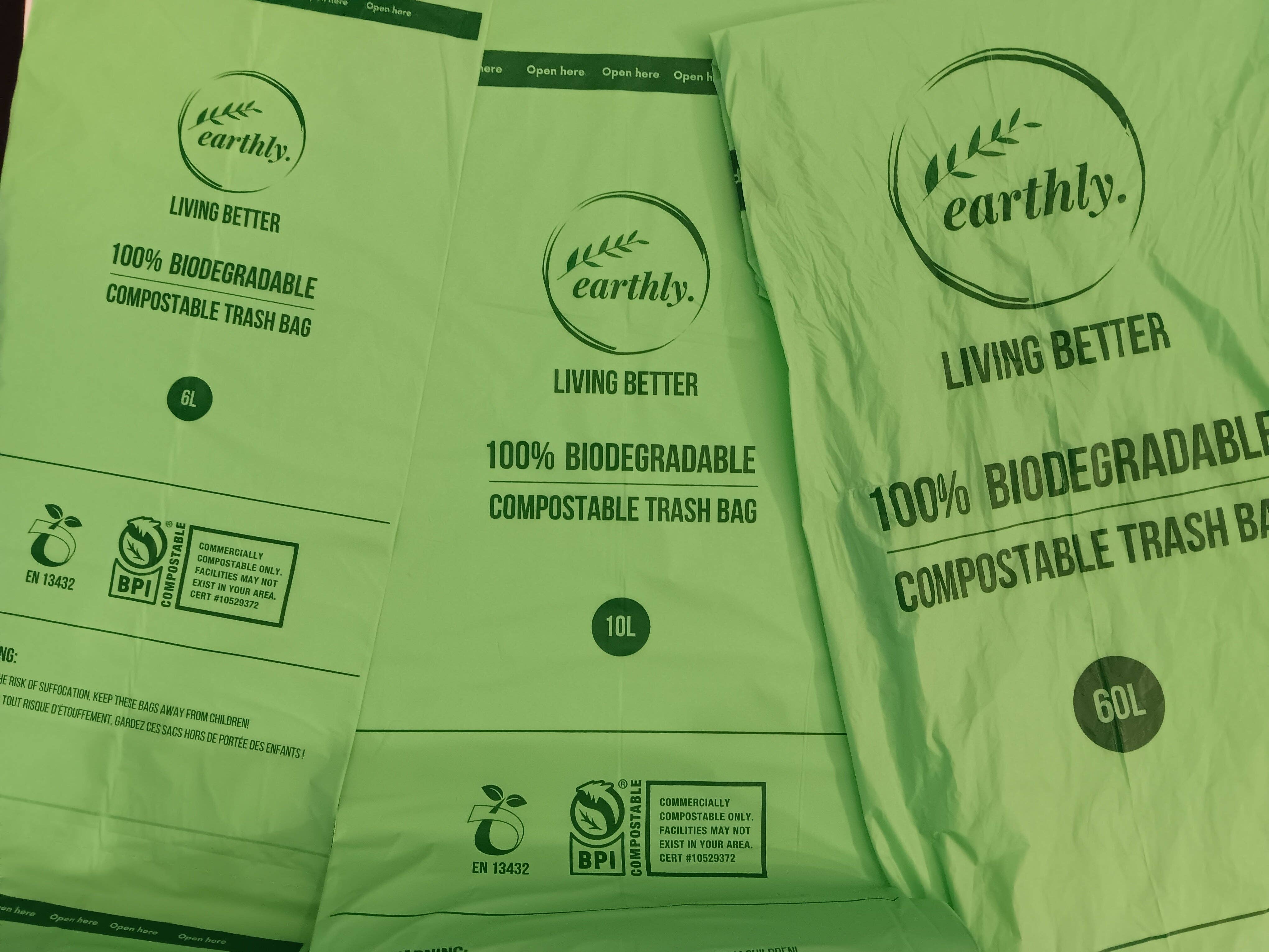 Earthly Change – Lixeira/caixote do lixo por atacado – Sacos de lixo compostáveis e biodegradáveis4