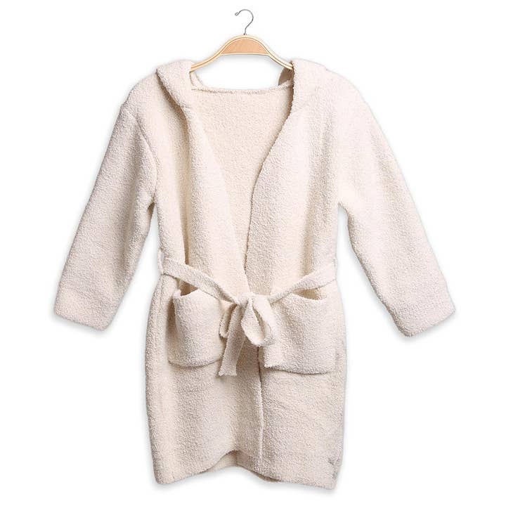Sensibling Corp. - Wholesale Robe - Kids - Kids Solid Color Hooded Cozy Robe
8
