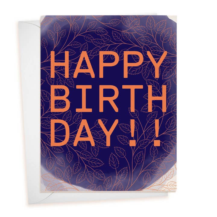 Happy Birthday, Orange | Greeting Card for wholesale by SpecialOrbits