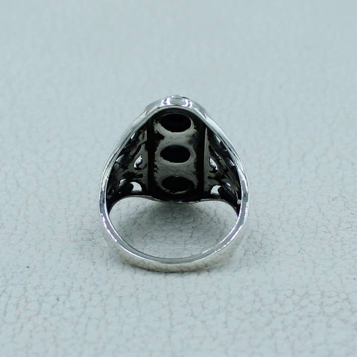 Silvex Jewelry – Engroshandel Statementring – Turkis, Lapis Lazuli Sterling Sølvring5