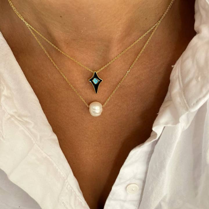 Christina Christi - Wholesale Pendant/Charm Necklace - Cross Evil Eye Necklace - Freshwater Pearl Necklace3