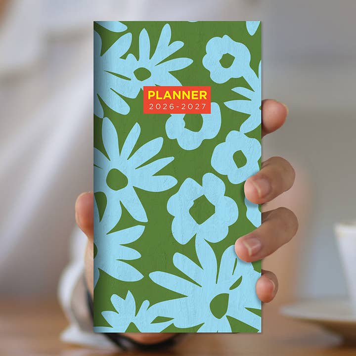 TF Publishing - Paper Goods – wholesale Planner – 2026-2027 Flower Stencil Small Monthly Pocket Planner2