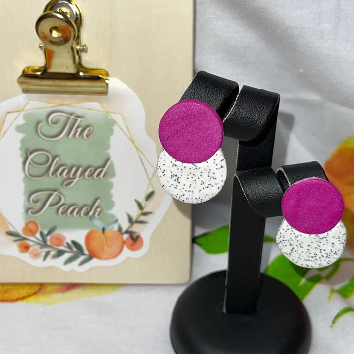 The Clayed Peach - Wholesale Dangle Earrings - Zahra abstract1